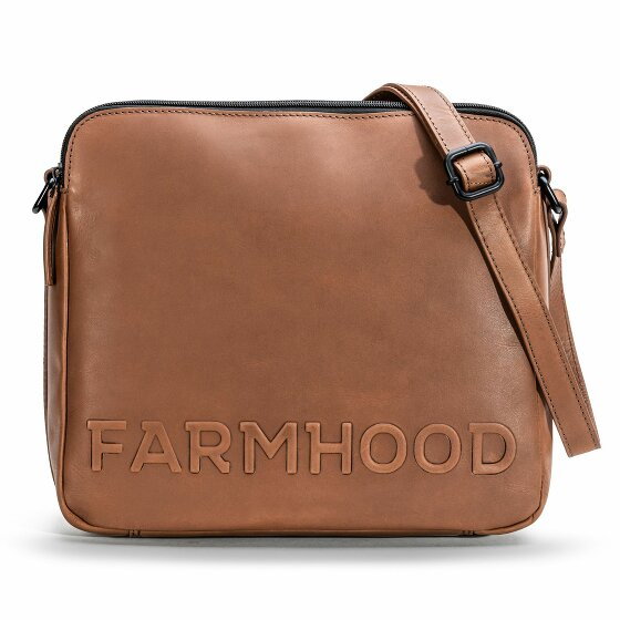 Farmhood Nashville XL torba na ramię 2 komory skóra 29 cm mid brown