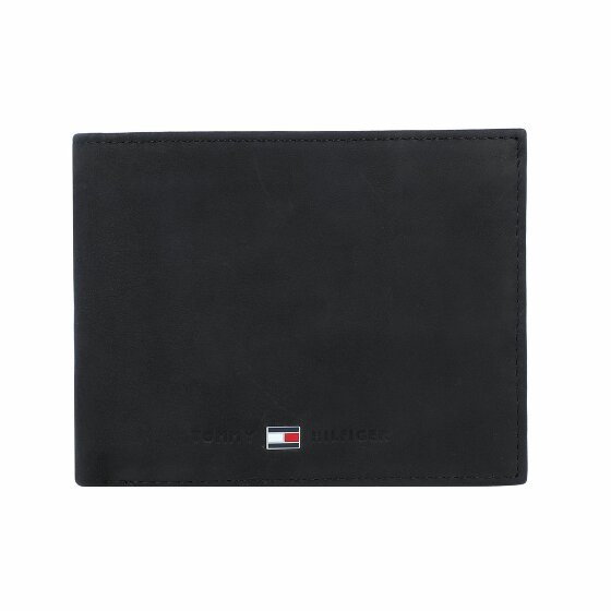 Tommy Hilfiger Skórzany portfel Johnson 12,5 cm black