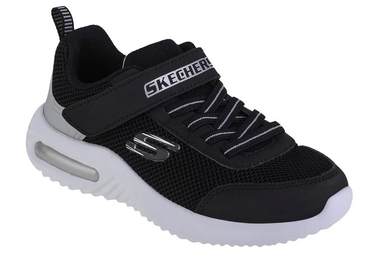 Skechers Bounder-Tech 403748L-BKSL, Dla chłopca, Czarne, buty sneakers, przewiewna siateczka, rozmiar: 32