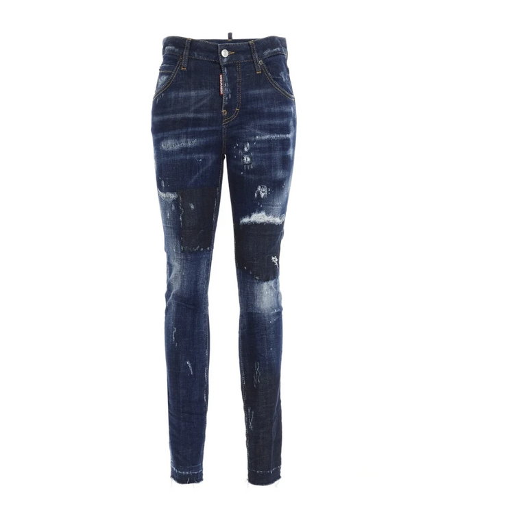 Slim Fit Niebieskie Jeansy Dsquared2