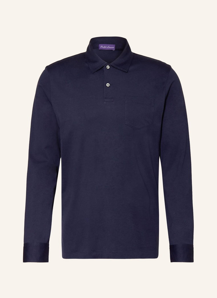 Ralph Lauren Purple Label Koszulka Polo Z Dżerseju blau