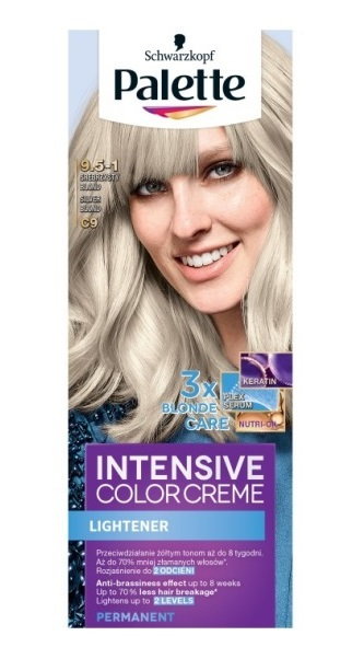 Palette Intensive Color Creme farba C9 srebrzysty blond