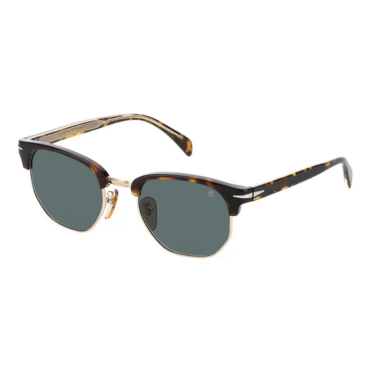DB 1002/S Sunglasses Dark Havana/Green Eyewear by David Beckham