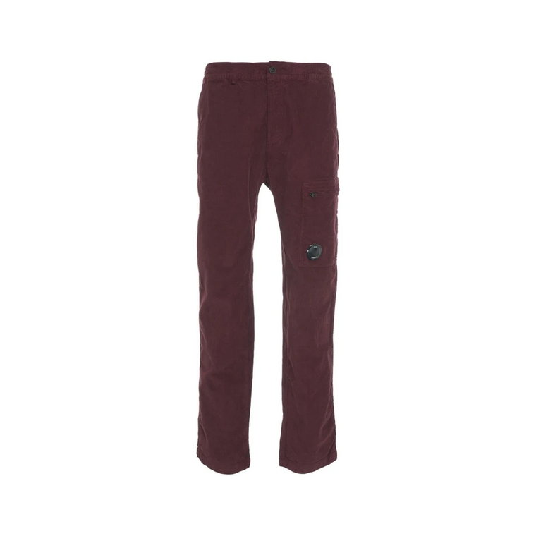 Czerwone Spodnie Corduroy Aw24 C.p. Company