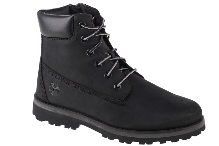 Timberland Courma 6 IN Side Zip Boot Jr 0A28W9, Dla chłopca, Czarne, trapery, nubuk, rozmiar: 37