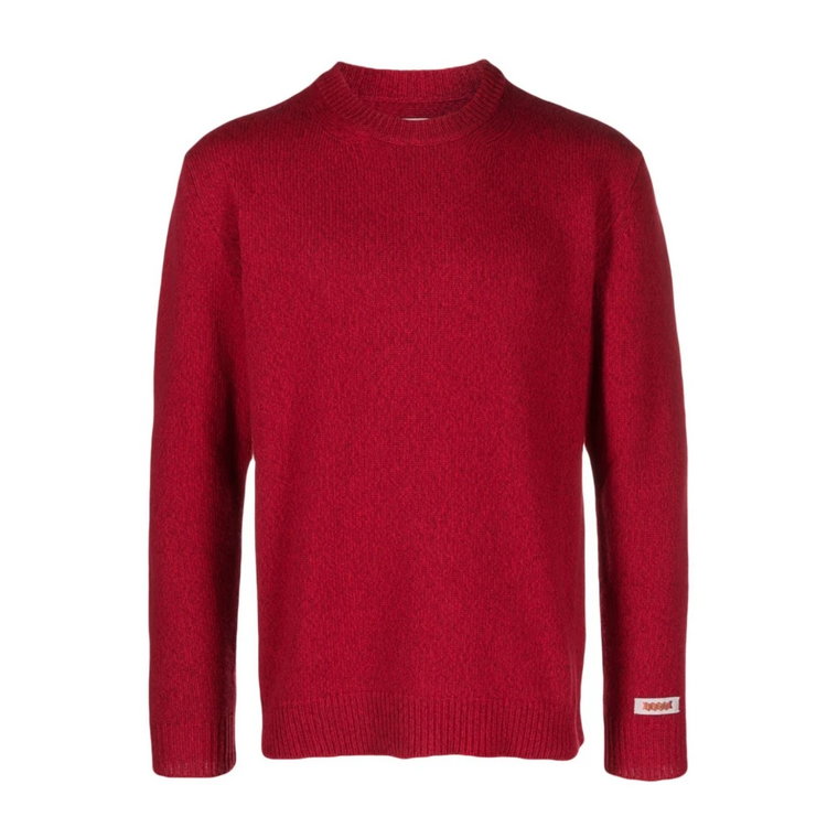 Ciemnoczerwony Sweter z Wełny Baracuta