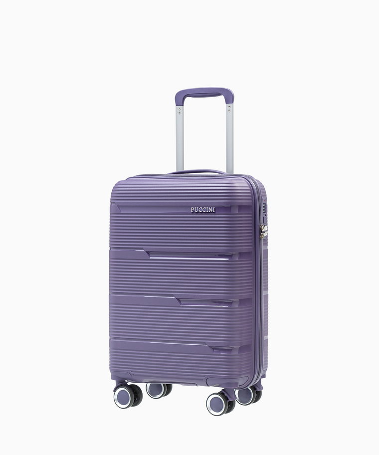PUCCINI Kabinowa walizka z polipropylenu fioletowa