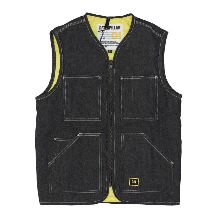 Czarny Streetwear Unit Vest CAT