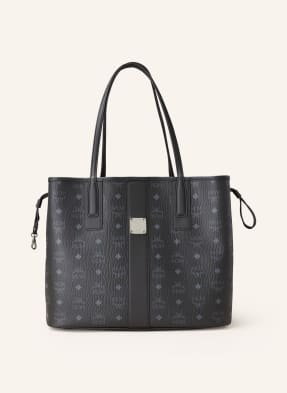 Mcm Torba Shopper Liz Visetos Medium Model Dwustronny schwarz