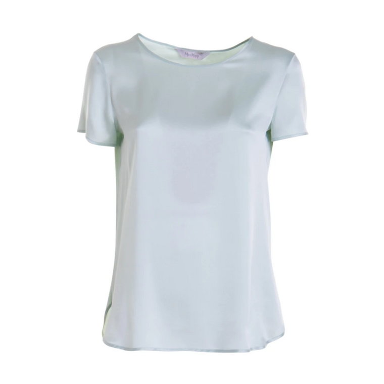 Jedwabny T-shirt z elastanem Max Mara