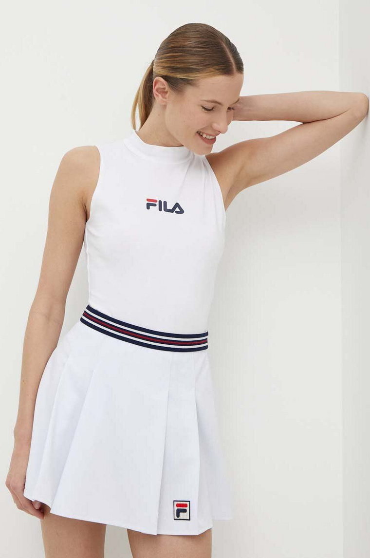 Fila body Limeira damskie kolor biały z półgolfem FAW0754