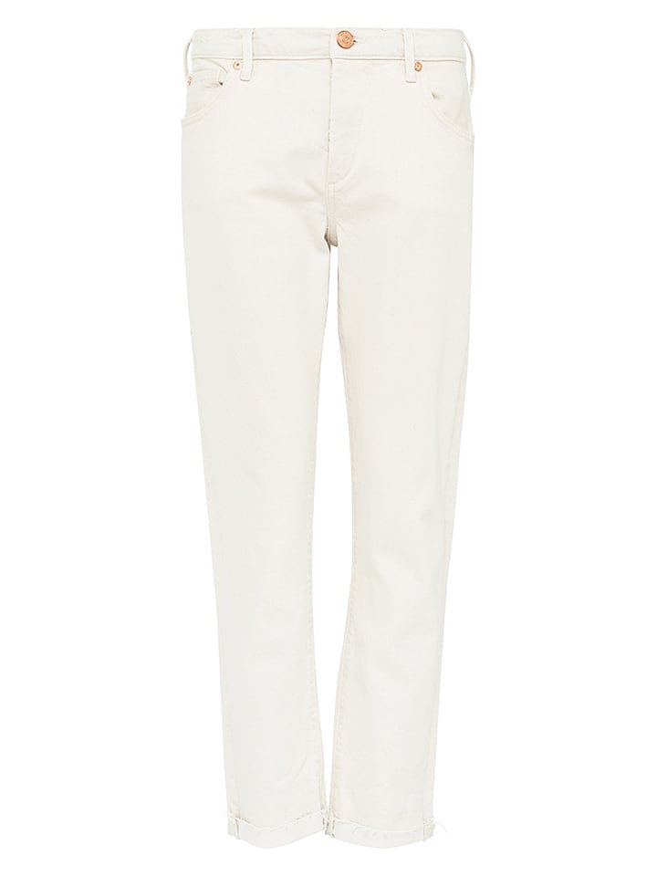 True Religion Dżinsy "Liv" - Relaxed skinny fit - w kolorze białym