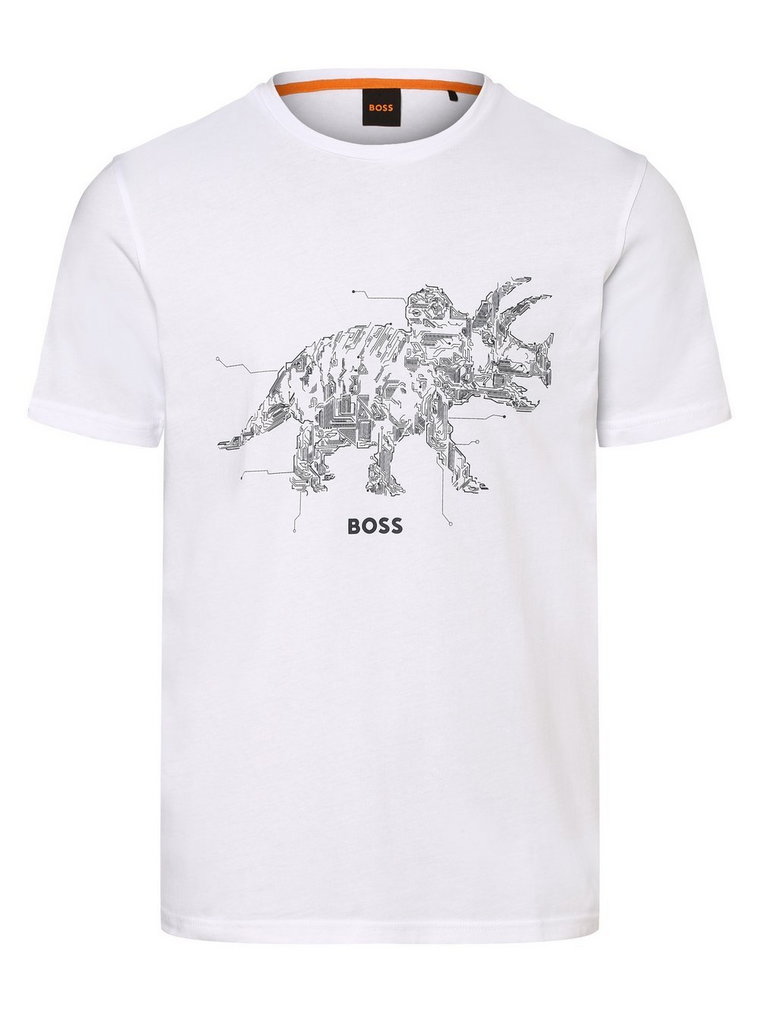 BOSS Orange - T-shirt męski  TeRassic, biały