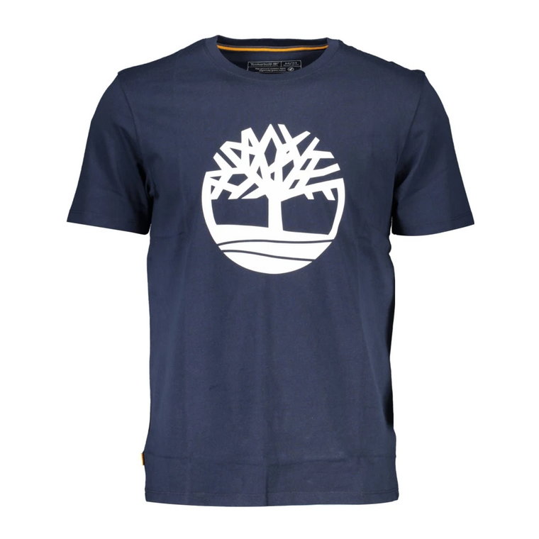 Niebieska Koszulka z Organicznej Bawełny Timberland