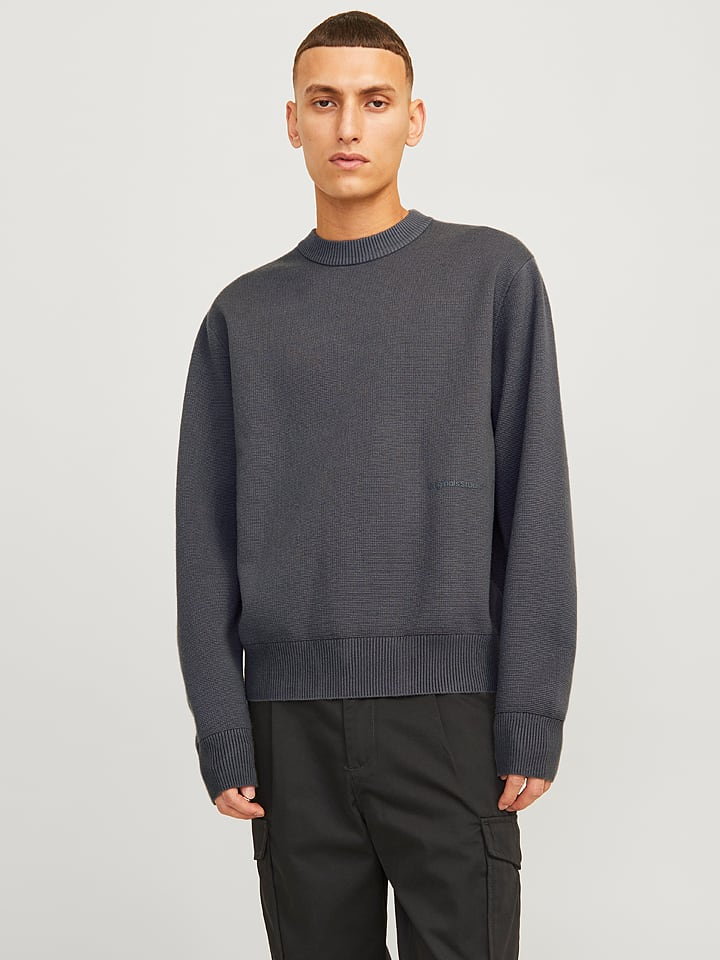 Jack & Jones Sweter w kolorze antracytowym