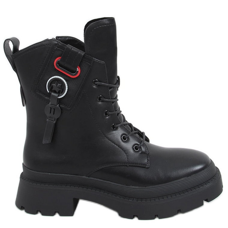 Botki militarne Berit Black czarne