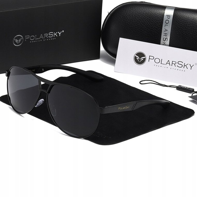 OKULARY Z POLARYZACJĄ UV400 AVIATOR POLARSKY