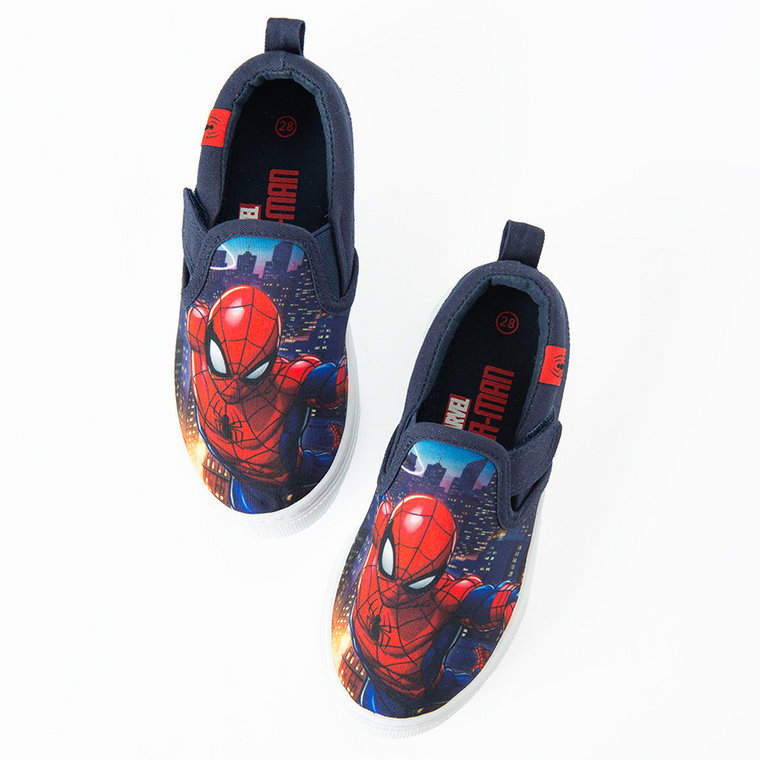 Cool Club, Trampki slip on chłopięce, granatowe, Spider-Man