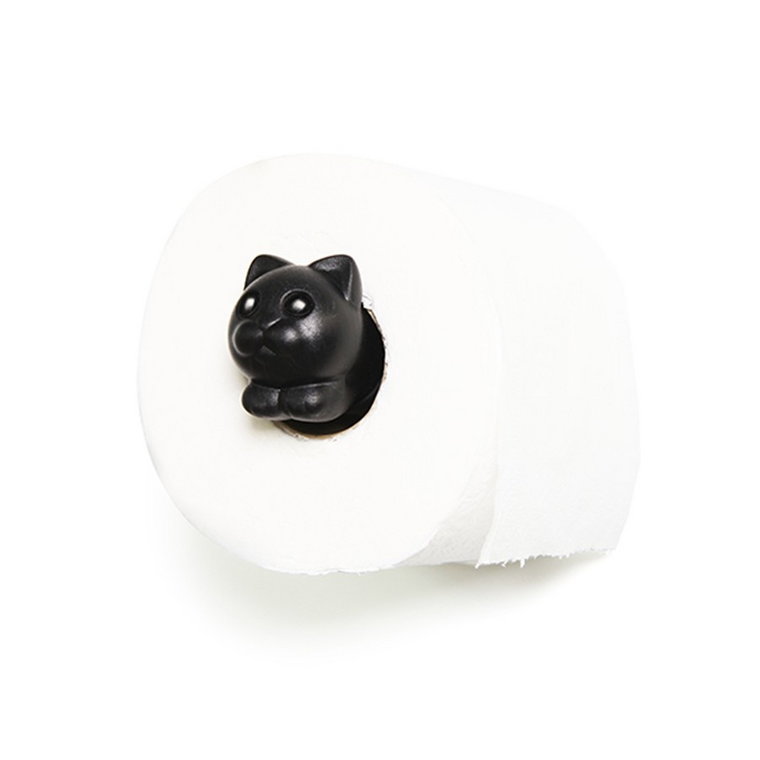 Uchwyt na papier toaletowy Roll Meo czarny 10293-BK kod: QL10293-BK
