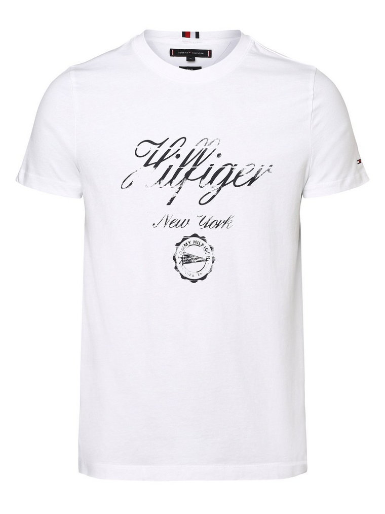 Tommy Hilfiger - T-shirt męski, biały