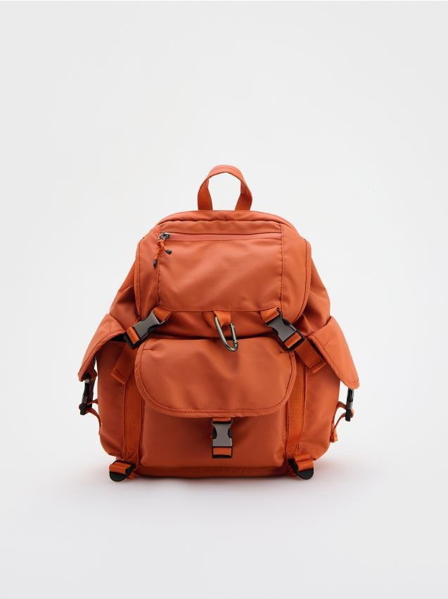 Reserved - Wodoodporny plecak - pomarańczowy