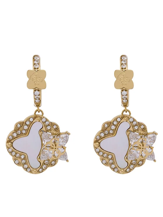 Guess UBE78004 Orecchini A Cerchio In Argento - Gioielli Donna Eleganti E Minimal