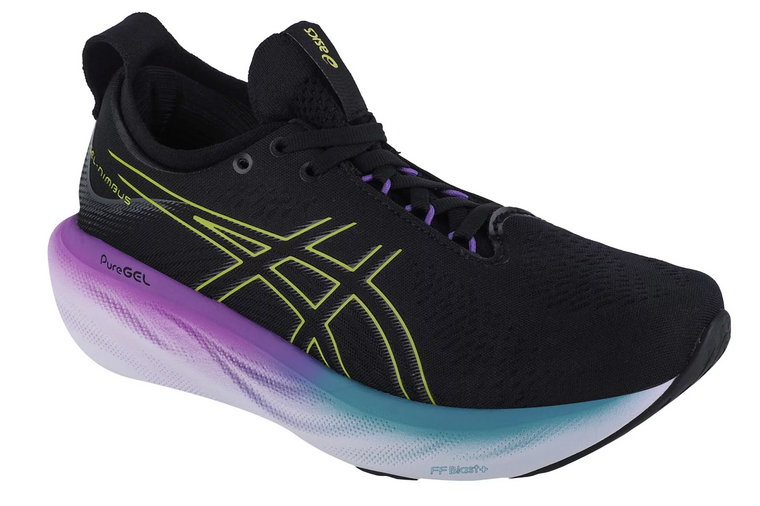 ASICS Gel-Nimbus 25 1012B356-004, Damskie, Czarne, buty do biegania, tkanina, rozmiar: 40