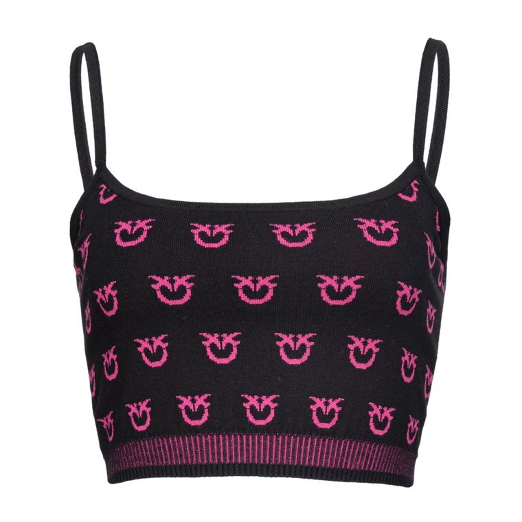 Krótki top Monogram Pinko