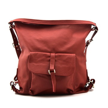 Piękny skórzany damski plecak, torebka vp521c