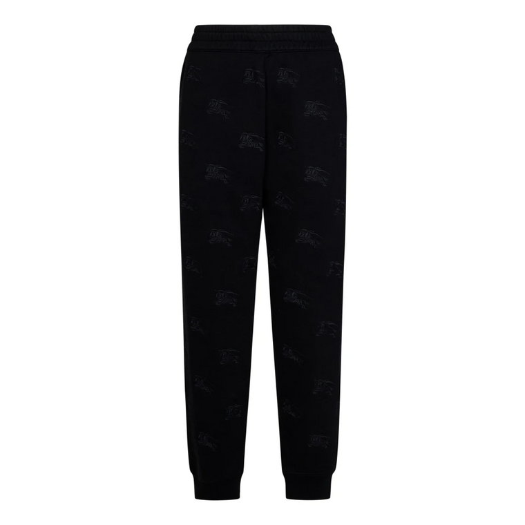 Czarne Spodnie Aw23 z Bawełny Burberry