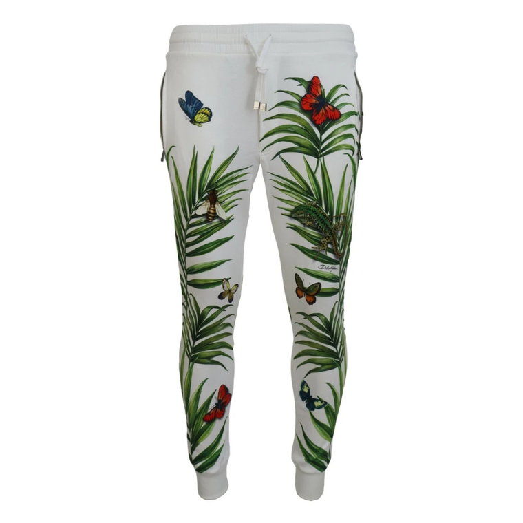 Spodnie Jogger z Botanicznym Wzorem Dolce & Gabbana