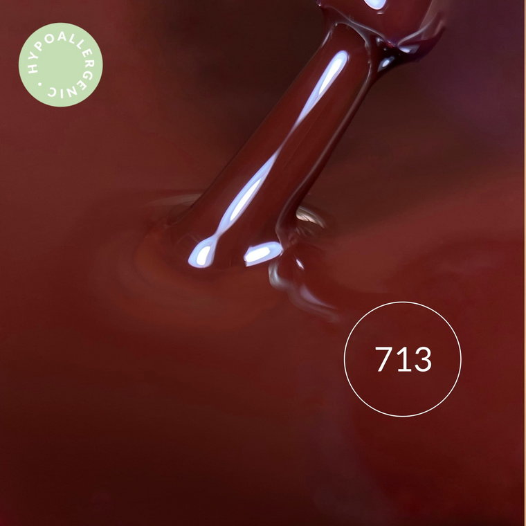 Lakier hybrydowy hipoalergiczny bordowy 7ml - Wild Berry 713