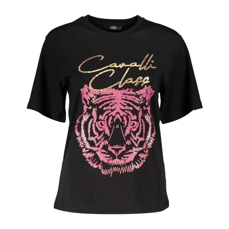 Koszulka z nadrukiem logo dla kobiet Cavalli Class