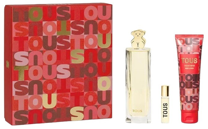 Zestaw prezentowy damski Tous Perfumy damskie w sprayu 90 ml, 3 elementy (8436603330701). Perfumy damskie