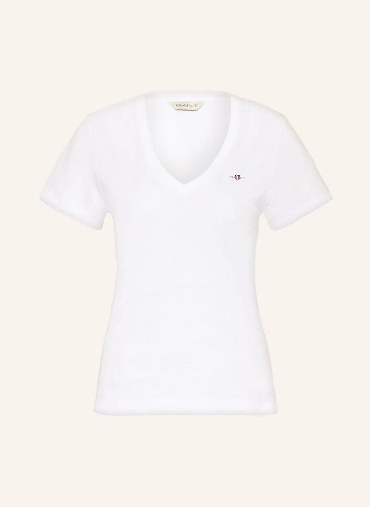 Gant T-Shirt weiss