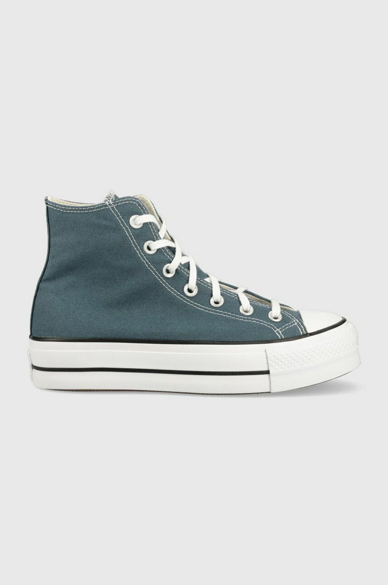 Converse trampki Chuck Taylor All Star Lift HI damskie kolor niebieski A06840C