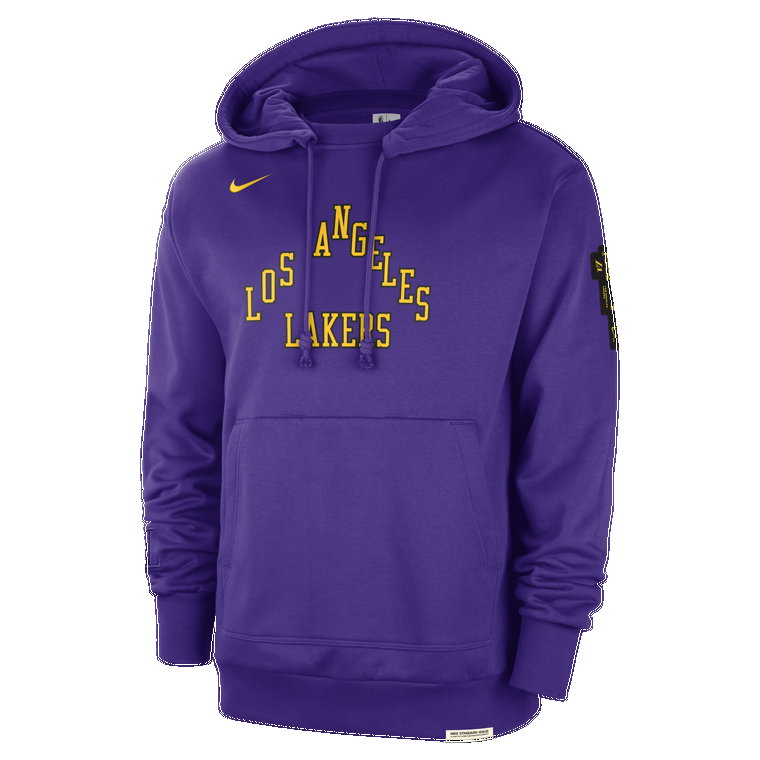 Męska bluza z kapturem Nike NBA Courtside Los Angeles Lakers Standard Issue City Edition 2023/24 - Fiolet