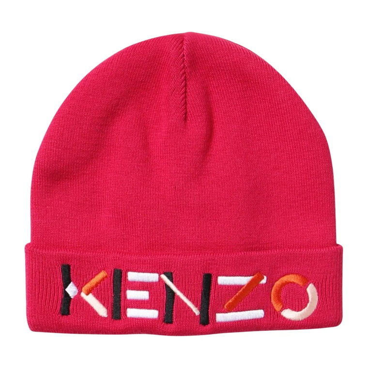 Fuchsia Modna Czapka Kenzo