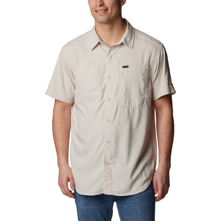Męska koszula z krótkim rękawem Columbia Silver Ridge Utility Short Sleeve dark stone - S