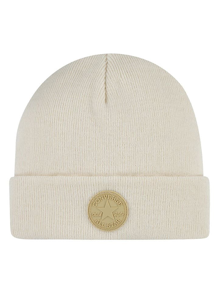 Converse Czapka beanie w kolorze kremowym