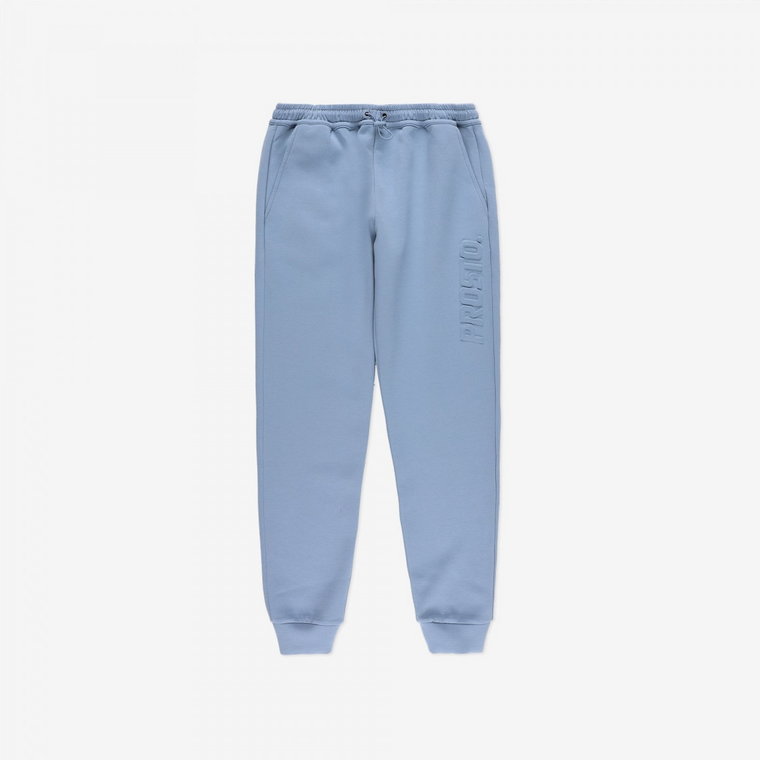 Męskie spodnie dresowe Prosto Interlock Pants Zink - niebieskie