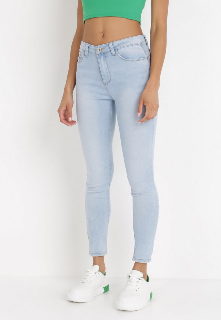 Jasnoniebieskie Jeansy Skinny Megobe