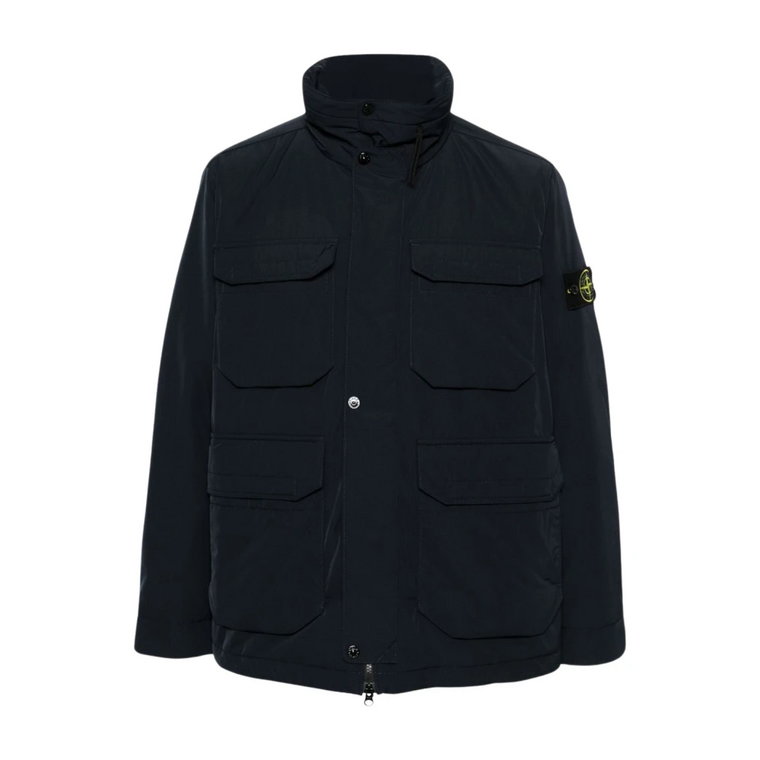 Niebieska Kurtka Pikowana PrimaLoft Stone Island