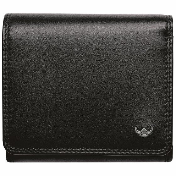 Golden Head Polo Portfel Ochrona RFID Skórzany 10 cm schwarz