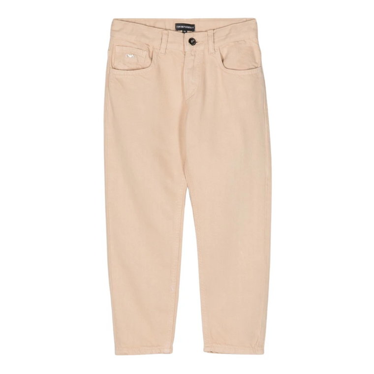 Beżowe Junior 5-Pocket Jeans Emporio Armani EA7