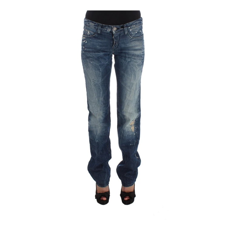 Blue Cotton Regular Fit Denim Jeans Costume National