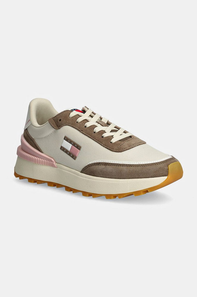 Tommy Jeans sneakersy TJW TECH RUNNER ESS kolor beżowy EN0EN02511