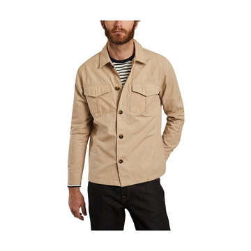 Knowledge Cotton Apparel, Pine Shirt Jacket Beżowy, male,