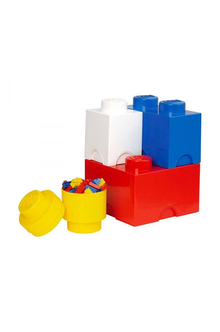 Lego zestaw pojemników do przechowywania z pokrywkami 4-pack