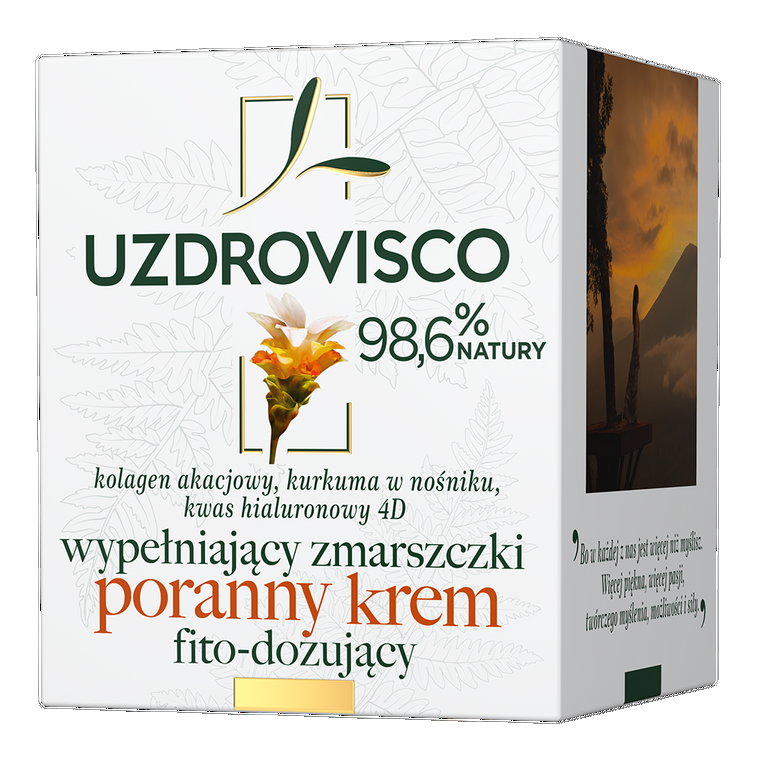 Uzdrovisco Kurkuma wypełniający zmarszczki krem poranny fito-dozujący Krem na dzień 50 ml